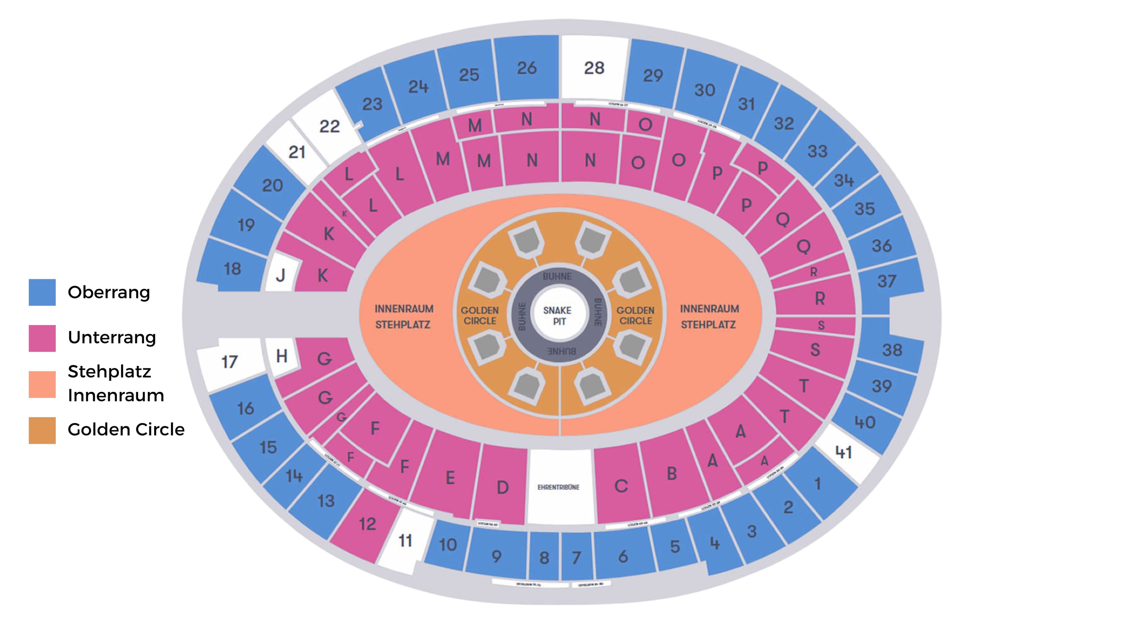Olympiastadion — Sitzplan